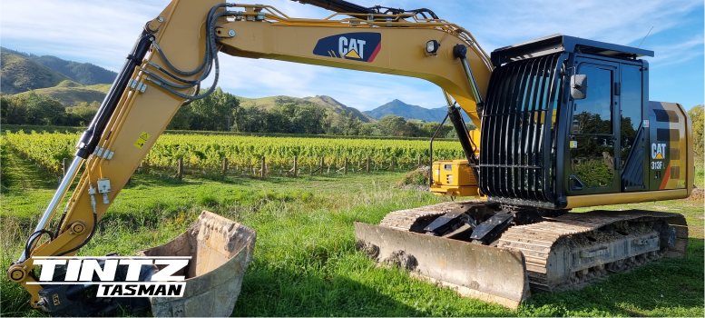 Digger Window Tinting | Tractor Tinting | Digger Tinting Nelson